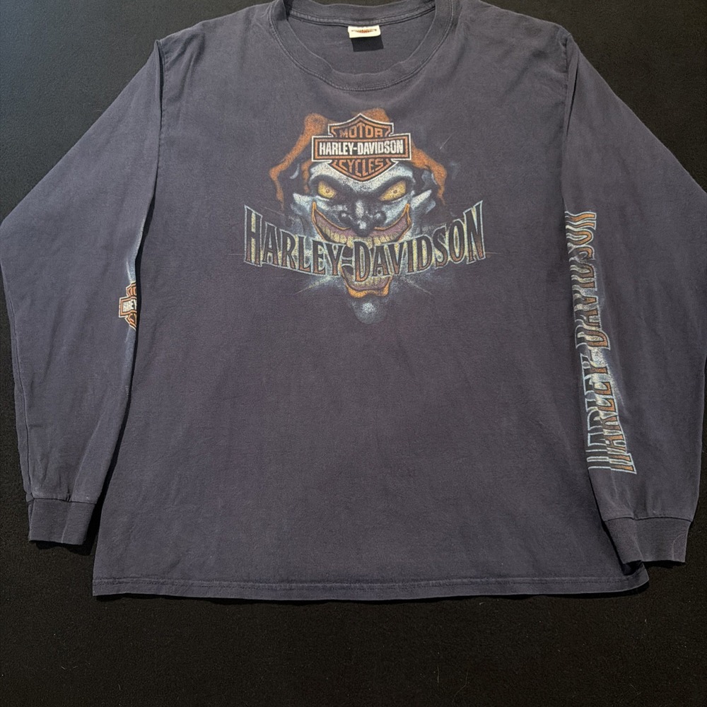 Harley-Davidson Clown Jester 2014 Kauai Hawaii Mens Size Large